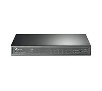 TP-Link TL-SG2210P V3 - Interruptor PoE gestionado Inteligente Jetstream de 8 Puertos Gigabit | 8 Puertos PoE+ @61W, 2 Ranuras SFP | Compatible con Omada SDN | Recuperación PoE | IPv6 | Enrutamiento