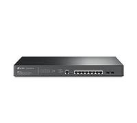 TP-Link TL-SG3210XHP-M2 | Switch PoE administrado Multi-Gigabit L2+ de 8 puertos Jetstream | 8 puertos PoE+ @240W, 2 ranuras SFP+ de 10G | Ancho de banda 2.5G | Omada SDN integrado | IPv6 | Protección