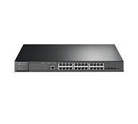 TP-Link - JetStream TL-SG3428XMP switch Gestionado L2+ Gigabit Ethernet (10/100/1000) Energía sobre Ethernet (PoE) 1U Negro