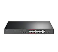 TP-Link TL-SL1218MP No administrado Gigabit Ethernet (10/100/1000) Energía sobre Ethernet (PoE) 1U Negro