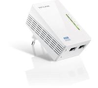 TP-Link TL-WPA4220 - Extensor Powerline AV600 a 300Mbps por Línea Eléctrica, HomePlug AV, PLC con WiFi, 2 Puertos Ethernet 10/100Mbps, 1 Pieza