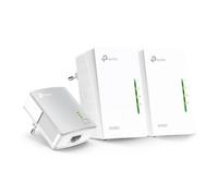 TP-Link - TL-WPA4220T KIT adaptador de red PowerLine 300 Mbit/s Ethernet Wifi Blanco 3 pieza(s)