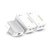 TP-Link TL-WPA4220T Kit - Extensor Universal de Cobertura Wi-Fi AV600+AC300, 5 Puertos, Cable Ethernet (3-Pack)