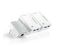 TP-Link TL-WPA4220T KIT - Extensor Universal de Cobertura Wi-Fi AV600+AC300, 5 Puertos, Cable Ethernet (3-Pack)