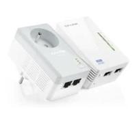 TP-Link TL-WPA4225KIT - 600Mbps Enchufe Frances Adaptador de comunicación por línea eléctrica, blanco
