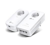 TP-Link TL-WPA8631P Kit - Repetidor WiFi PLC, Powerline WiFi AC1200 en 2.4GHz/5GHz, 3xPuerto Gigabit + 1xPuerto Gigabit, Enchufe Integrado, 2X2 MIMO, Auto Sincronización, Plug&Play, 2piezas, Negro