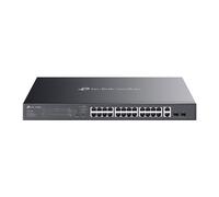 TP-Link TPLINK-133 ES228GMP Switch Omada by TP-Link. 26 puertos Ethernet Gigabit (de los cuales 24 admiten PoE+). 2 puertos SFP