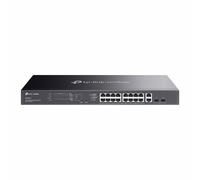 TP-Link TPLINK-134 ES220GMP Switch Omada by TP-Link. 18 puertos Ethernet Gigabit (de los cuales 16 admiten PoE+). 2 puertos SFP