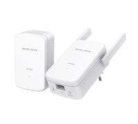 TP-Link TPLINK-184 MP510 KIT Kit Powerline Mercusys AV1000 con Wi-Fi 300 Mbps. Incluye MP510 (Wi-Fi) y MP500 (solo red eléctrica