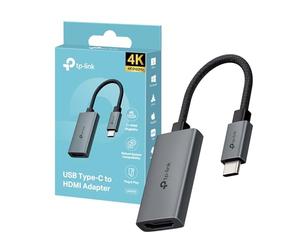 TP-Link UA520C Adaptador USB Tipo-C a HDMI 4K@60Hz, Plug and Play, Compatible con MacBook Pro, iPad Pro, Windows, MacOS, iPadOS, iOS, Android, Linux, Chrome OS, Carcasa de Aluminio