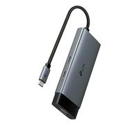 TP-Link UH5020C Hub USB-C 5 en 1, HDMI 4K@60Hz, USB-C PD rápido de 100W, Puerto USB-C+2 Puertos USB-A 3.0 hasta 5 Gbps, soporta Mac OS, Windows 11/10/8.1/8/7, Linux OS, iPadOS, iOS, Android y Chrome