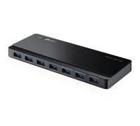 TP-Link UH700 Hub USB 3.0 Portátil de 7 Puertos - Negro - Con Alimentación Externa para Carga Rápida