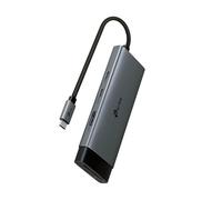 TP-Link UH7020C Hub USB de 7 Puertos Tipo-C, HDMI 4K@60Hz, Lector de Tarjetas SD/microSD, PD 100W, USB 3.0 5Gbps, Plug & Play, Compatible con MacOS, Windows, Linux, iPadOS, Android, Chrome OS
