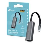 TP-Link USB C 2.5G LAN Adapter Ethernet Adapter RJ45 2500Mbps Netzadapter kompatibel mit Windows, Mac OS, iPadOS, Chrome OS, Linux OS und iOS, Faltbarer UE302C