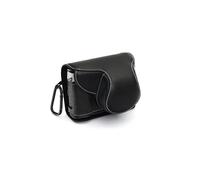 TP Original Funda de piel auténtica hecha a mano para cámara FUJIFILM X100VI con costuras blancas y negras