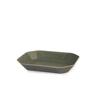 TP Streat - Juego de 2 bandejas de Stoneware verde, 17 x 22 cm