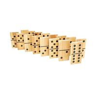TP Toys Juego de Dominos Gigante de Madera FSC - 28 Piezas - Interior/Exterior - A Partir de 3 años - Juego de Mesa Familiar - Formato XXL - para niños y Adultos, Wood