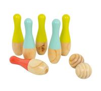 TP Toys Juego de Skittles de Madera para Exteriores con certificación FSC, para niños de Edades 3 + diversión 2 + Jugadores, Juego clásico para Interiores o Exteriores
