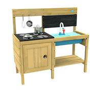 TP Toys, Splash and Play Happy Chef - Cocina de Barro de Madera al Aire Libre para niños, Juego de Barro y sensorial, Juguetes de jardín y al Aire Libre, para Mayores de 3 años, 94 x 36 x 84 cm