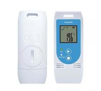 TP03 USB Registrador de datos de temperatura y humedad para cadena de frío y alimentos, 32.000 lecturas, informe PDF sin software, función de alarma