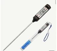 TP101 Termómetro Cocina de Lectura Instantánea Termómetros Alimentos Digital con Sonda Larga para Carne Barbacoa Comida Liquidos Aceite Agua