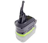 TPDL Adaptador para RYOBI Convert a Dyson, apto para aspiradora Dyson V7 SV11 y V8 SV10, para Ryobi ONE+ batería de iones de litio de 18 voltios HP de alta capacidad PBP2005 P194 P193 PBP2004 para
