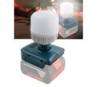 TPDL Batería para Bosch GBA batería de 18 V, lámpara de trabajo de 12 W con bombillas E27, foco LED ajustable de 1300 lm, brillo ajustable, linterna para sistema Bosch Professional de 18 V, batería