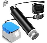 TPDL Bomba de agua para inodoro, bomba de sumidero compatible con batería Makita de 18 V, bomba de transferencia de 120 W y 12 V con cable de 5 m, bomba de succión de aceite portátil, pistola de