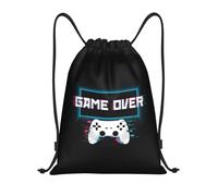 TPDODON Bolsa con cordón para control de juegos Game Over, ideal para yoga, para hombre y mujer, para videojuegos, deportes, gimnasio