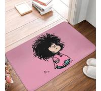 TPDODON Felpudo Antideslizante con diseño de Mafalda de Quino Comic para baño Cocina jardín Garaje Puerta de entrada-20x32 Inch