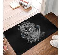 TPDODON Felpudo de Entrada para Puerta de baño con diseño de Calavera de Buceo para Exteriores ocultismo olvido Cocina baño-20x32 Inch