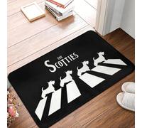 TPDODON Felpudo para Puerta de baño o Cocina Antideslizante para Exteriores con diseño de Perro Scottish Terrier para Entrada de garaje-20x32 Inch