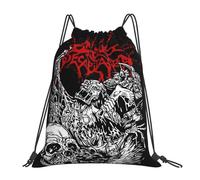 TPDODON Mochilas con diseño de decapitación de ganado, bolsas con cordón, bolsa de almacenamiento con bolsillo y cordón, bolsas para libros para hombres, mujeres y estudiantes.