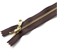 TPDRKOWJX Cremalleras de Metal, Costura, 1 Pieza 5# Cremallera con Dientes Dorados 20 a 50 cm Cierre automático, Bolsa Bricolaje, Bolso, Botas, Accesorios Cremallera,(D Wine,25cm)(B Dark Brown,30cm)