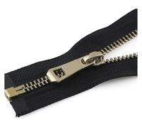 TPDRKOWJX Cremalleras de Metal, Cremallera, Extremo Abierto, for Coser, Invisibles, 5#(Wit,75cm)(Black,35cm)