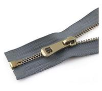 TPDRKOWJX Cremalleras de Metal, Cremallera, Extremo Abierto, for Coser, Invisibles, 5#(Wit,75cm)(Grijs,75cm)