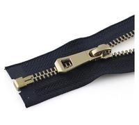 TPDRKOWJX Cremalleras de Metal, Cremallera, Extremo Abierto, for Coser, Invisibles, 5#(Wit,75cm)(Navy,65cm)