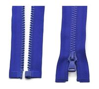 TPDRKOWJX Cremalleras de Metal, Cremalleras, 3 for Prendas, Cremallera Resina 5#, plástico con Cierre automático Extremo Abierto for Coser Ropa(Rojo,60CM)(Blue,30CM)