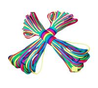 TPDRKOWJX Paracord, 3-100 Metros 4 mm Cuerda Arco Iris 550 de paracaídas Escalada al Aire Libre Camping Equipo Supervivencia Pulsera Accesorios Bricolaje(6M(20FT))(100m(328ft))