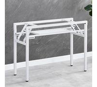 TPDRKOWJX Pata de Mesa, Patas Metal industriales Modernas Plegables Resistentes for mesas café y Comedor Capacidad Carga 150 kg 78 cm x 38 73 Acero Blanco (1 Pieza)