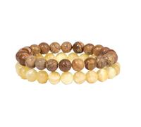 TPDRKOWJX Pulsera De Cuentas, Pulseras Ágatas Rojas for Mujeres Hombres Piedra Lunar Natural Botswana Locas Aventurina Ojo Tigre Conjunto Joyería wanglan(21cm-No.3)