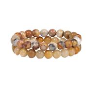 TPDRKOWJX Pulsera De Cuentas, Pulseras Ágatas Rojas for Mujeres Hombres Piedra Lunar Natural Botswana Locas Aventurina Ojo Tigre Conjunto Joyería wanglan(21cm-No.5)