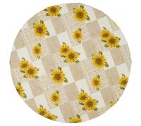 TPDRKOWJX Table Cloth, Elastic Edged Round Tablecloth - Waterproof and Oil-Proof PVC Ideal for Parties, Weddings, and Home Decor Kitchen Protection Cover (Color : B, Size 114 To 140cm)(C)