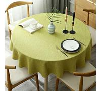 TPDRKOWJX Table Cloth, Solid Color Cotton and Linen Round Tablecloth - Elegant Cover for Dining Tea and Home Décor (Color : G, Size 80cm)