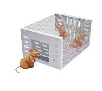TPDRKOWJX Trampas for Ratas, trampas for, atrapasueños, Jaula for, Segura for Interiores y Exteriores, Trampa for Ratones automática, Gran Espacio for roedores