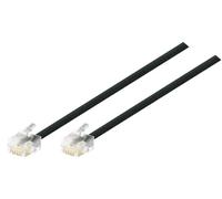 TPFNet Cable Modular Telefónico - 2X RJ11 Conector - 4-Polos - Negro - 3m