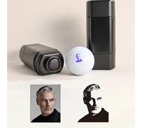 TPFOON Retrato Personalizado Sello de Pelota de Golf a partir de Foto, Marcador de Línea de Pelota de Golf y Herramienta de Alineación, Regalo Personalizado para Amante del Golf, Accesorios de Golf