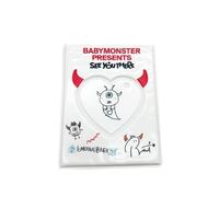 TPFRUPGD Baby-Monster Photocards Holder ‘SEEYOUTHERE’ Binder with Keychain 'MONSTIEZ' Album Photo with 16Pcs Inner Pages Postcards Holder Book Sleeves (CHIQUITA)(Rami)