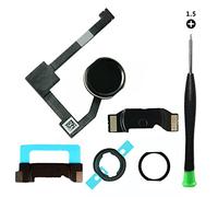 TPhaelay Reemplazo de botón de inicio negro compatible con iPad Mini 4 7.9 pulgadas/Air 2 9.7 pulgadas/Pro 12.9 1st Gen 2015 In lex Cable conector y destornillador