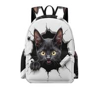 TPISLI Bolsa Escolar Gato Motivo para Chicos Curso 9 Mochila Escolar Kawaii Gatito para Chicas 15 Años Mochila Colegio, School Bag Impermeable en Clases, Paseo y Senderismo